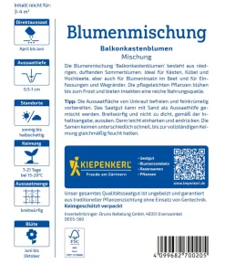 Balkonkasten-Blumen Mix, Saatgut von Kiepenkerl