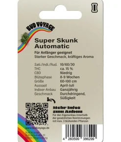 Bud Voyage Hanfsamen Schmerz weg Super Skunk, 3 Stk.