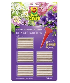 COMPO Düngestäbchen für Balkon- und Kübelpflanzen, 30 Stk.