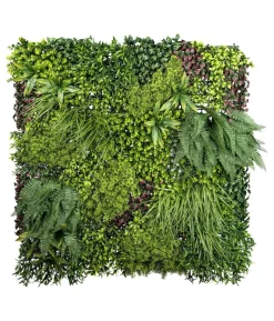 CREATIV green künstliche Premium Blättermatte mit Farn und Moos, ca. B100/H10/T100 cm