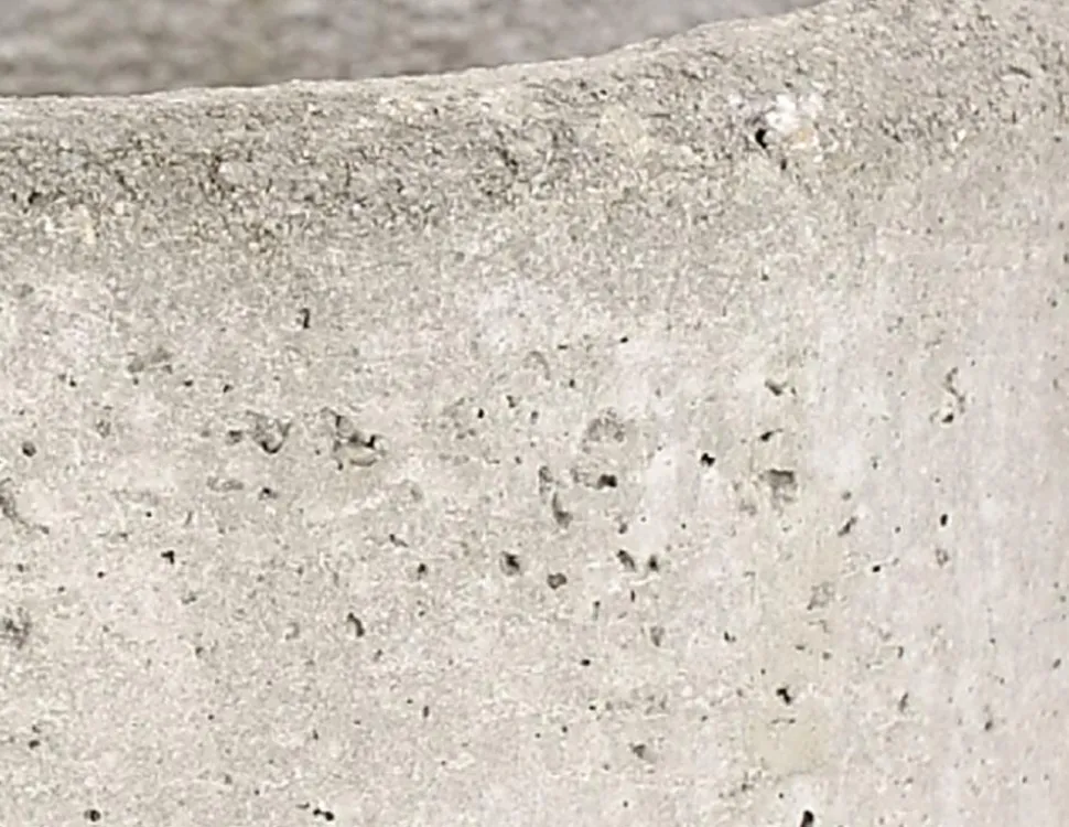 Dehner Beton-Übertopf Jimmy, rund, hellgrau