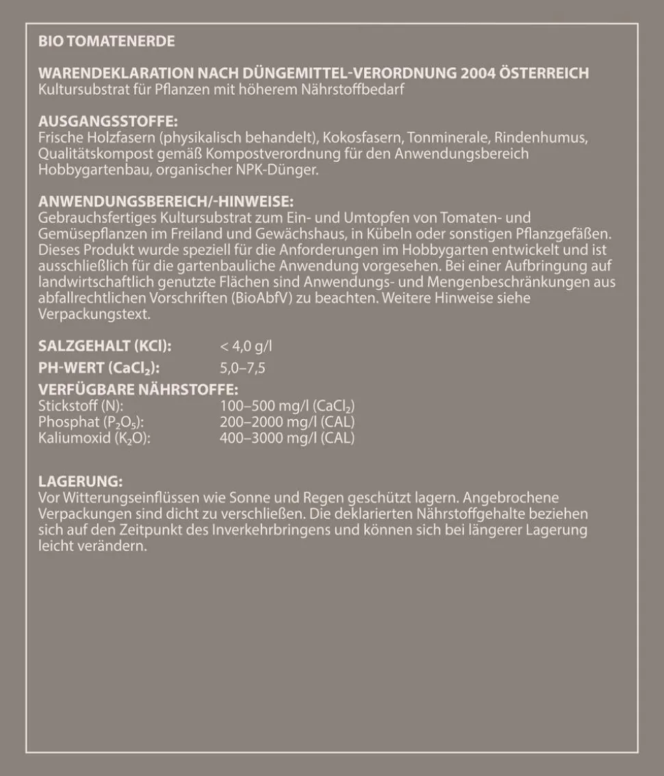 Dehner Bio Tomatenerde, 108 x 20 Liter