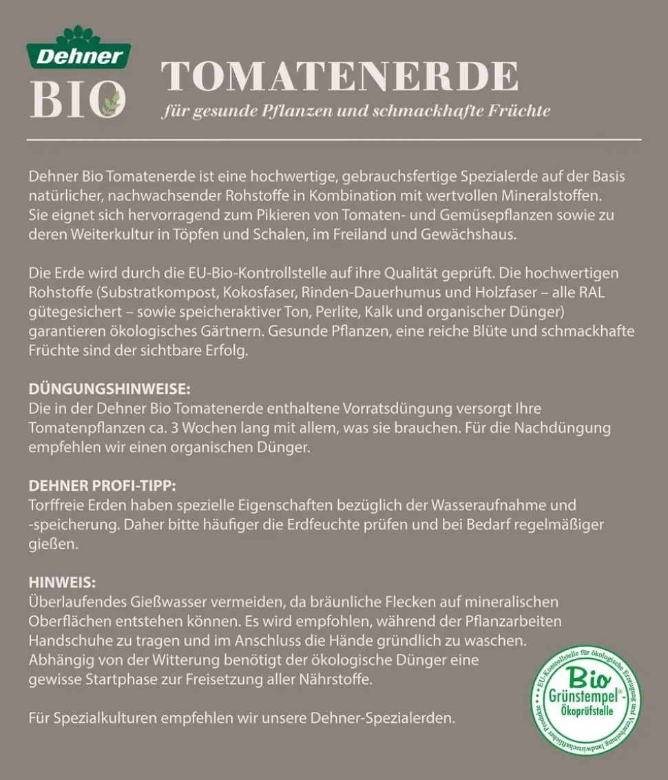 Dehner Bio Tomatenerde, 108 x 20 Liter