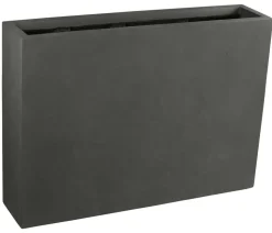 Dehner Fiberglas-Kasten, rechteckig, grau, ca. B118/H85/T26 cm