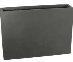 Dehner Fiberglas-Kasten, rechteckig, grau, ca. B118/H85/T26 cm