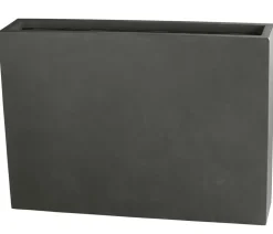 Dehner Fiberglas-Kasten, rechteckig, grau, ca. B118/H85/T26 cm