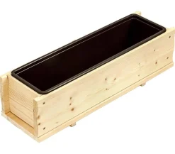 Dehner Holz-Blumenkasten, rechteckig