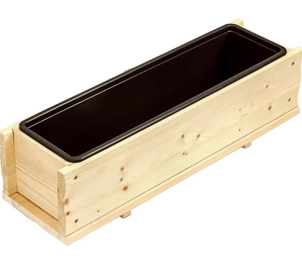 Dehner Holz-Blumenkasten, rechteckig