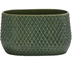 Dehner Keramik-Jardiniere Tamir, bauchig, ca. B28/H16/T16 cm