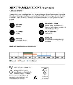 Dehner Premium Samen Mini-Wassermelone 'Tigrimini'