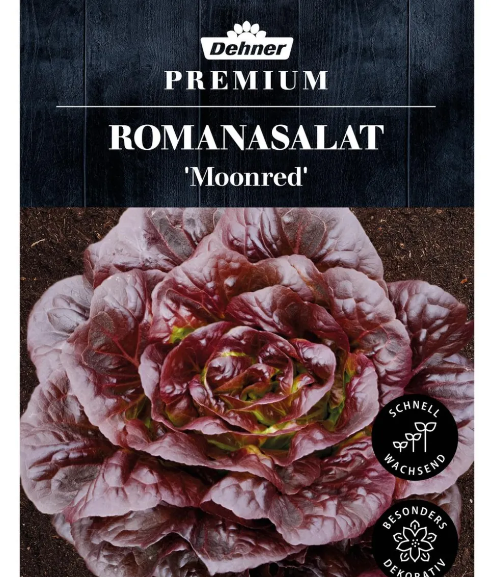 Dehner Premium Samen Romanasalat 'Moonred'
