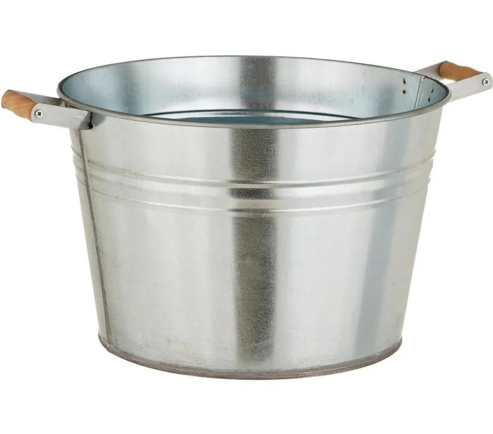 Dehner Zink-Pflanzkübel, Ø 36 cm