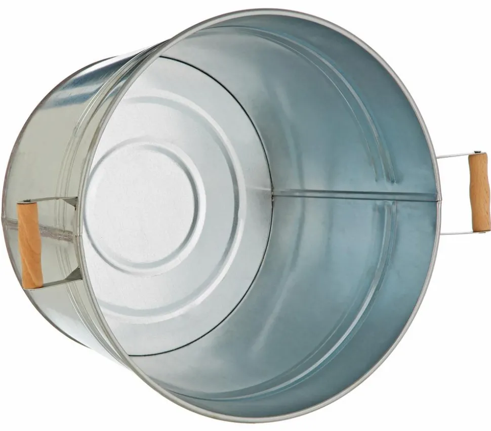 Dehner Zink-Pflanzkübel, Ø 36 cm