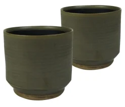 Dehner Übertopf-Set Golden Shine, 2-teilig