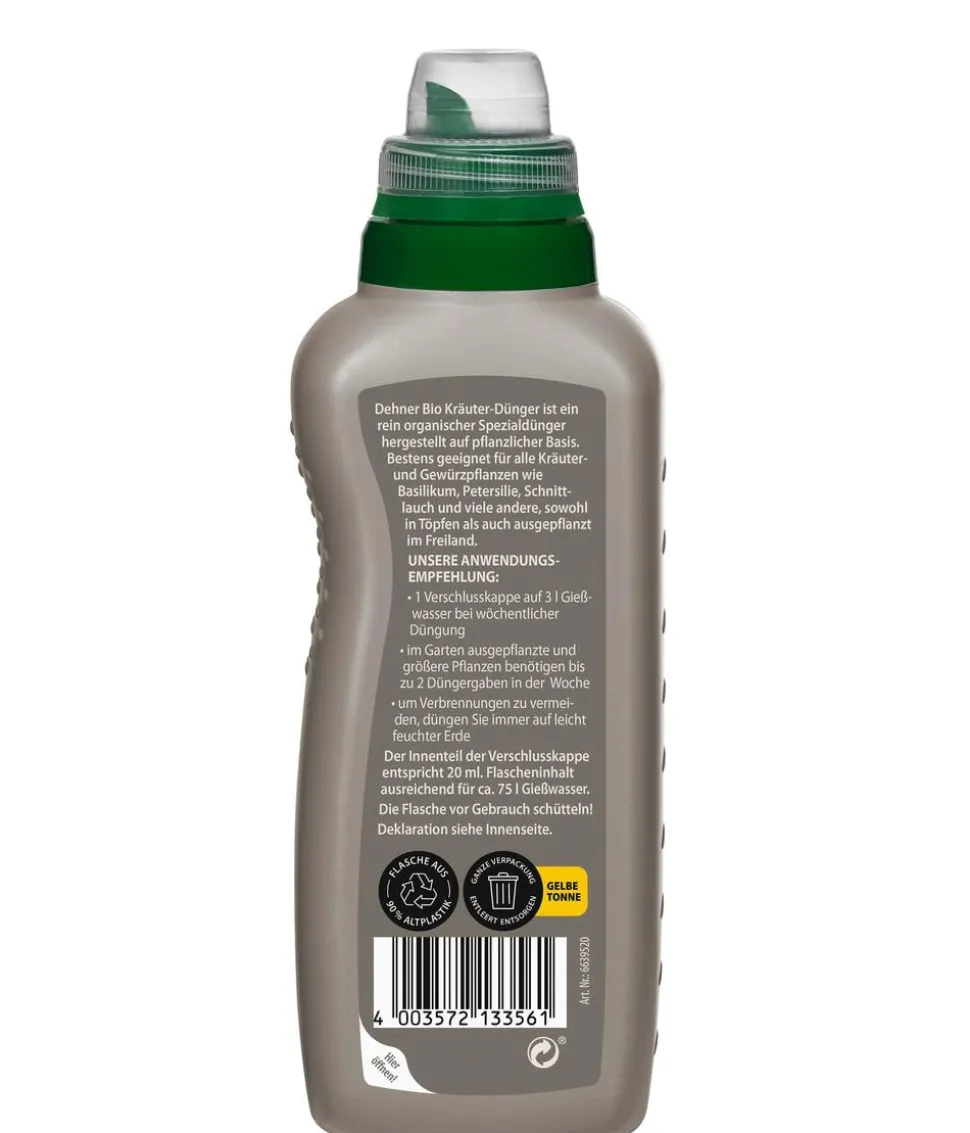 Dehner Bio Kräuter- und Gewürzpflanzen-Dünger, flüssig, 500 ml