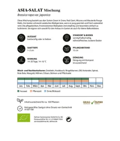 Dehner Bio-Saatgut Asia-Salat-Mischung