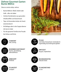 Dehner Gourmet Garten Bunte Möhre, 20er Schale