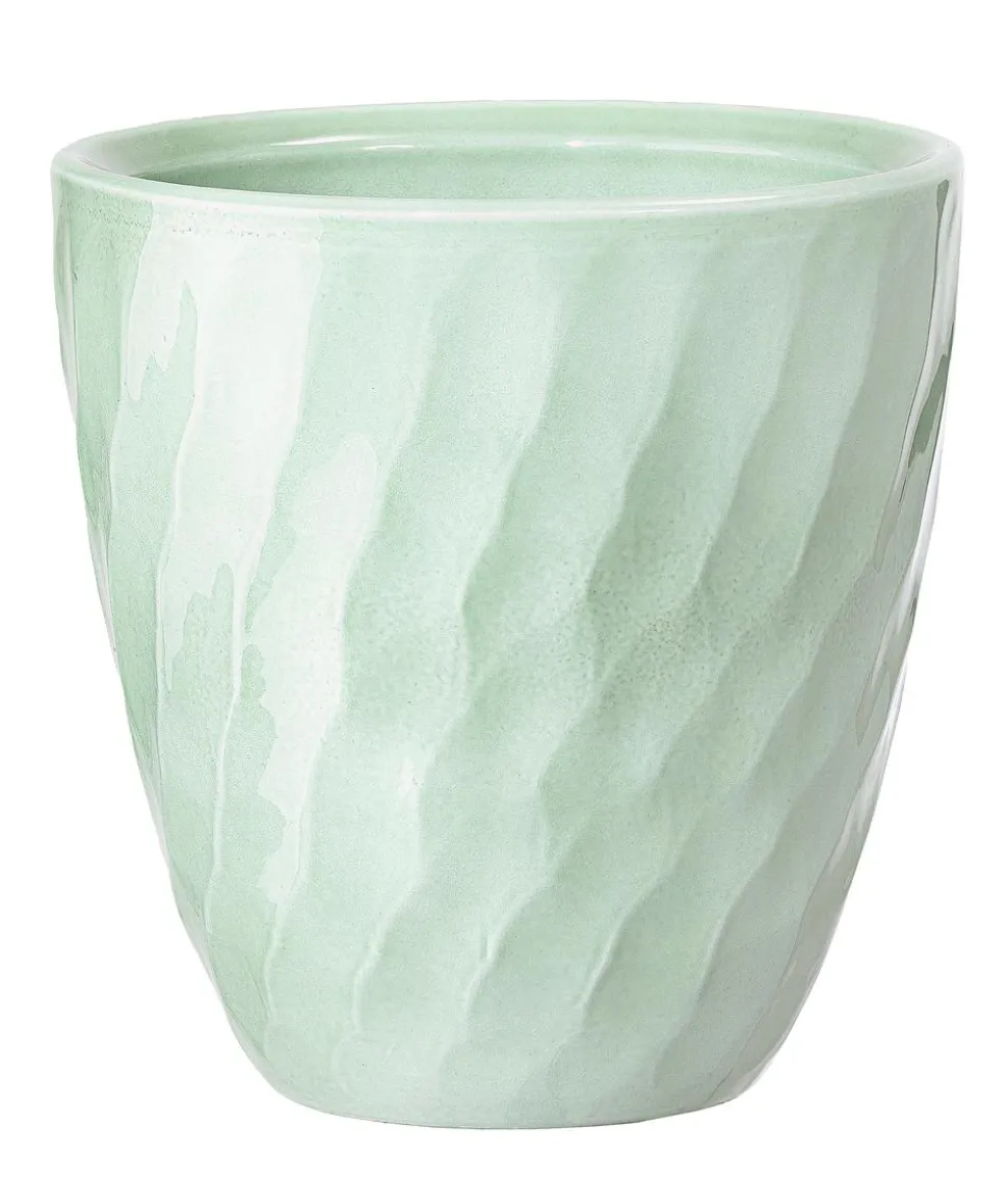 Dehner Keramik-Übertopf Quinn, konisch, ca. Ø14 cm