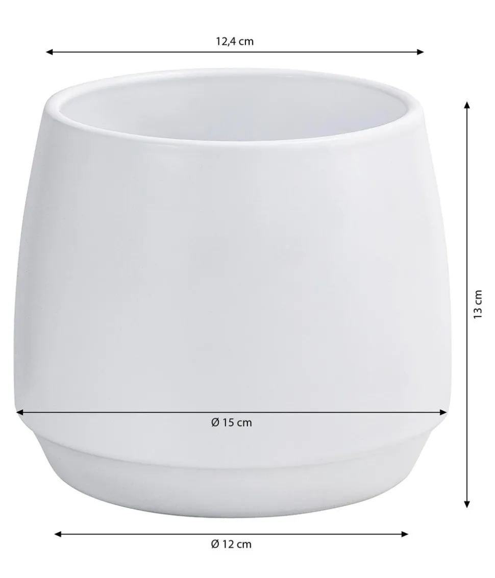 Dehner Keramik-Übertopf Wido, bauchig, ca. Ø15 cm