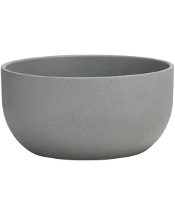 Dehner Keramik-Schale Maria, rund, grau, ca. Ø24 cm