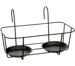 Dehner Metall-Balkonblumentopfhalter Marlow, ca. B33/H20/T19 cm