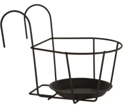 Dehner Metall-Balkonblumentopfhalter Lundy, ca. B18/H18/T18 cm