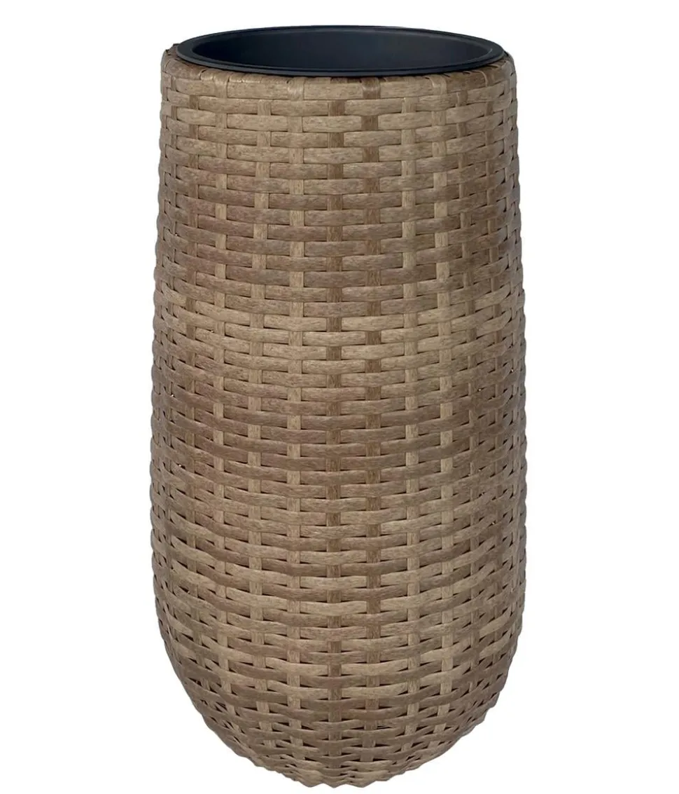 Dehner Polyrattan-Flechttopf Tulum, rund