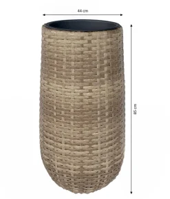 Dehner Polyrattan-Flechttopf Tulum, rund