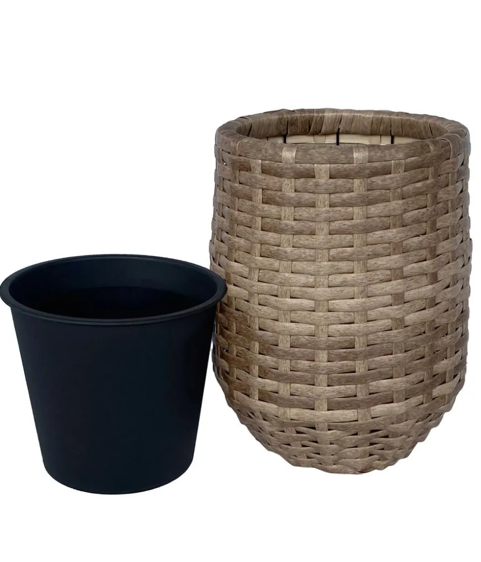 Dehner Polyrattan-Flechttopf Tulum, rund