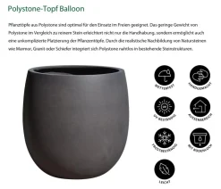 Dehner Polystone-Topf Balloon