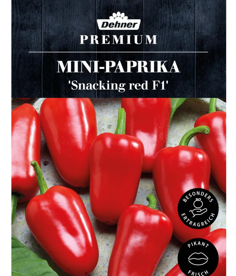 Dehner Premium Samen Mini-Paprika 'Snacking red F1'