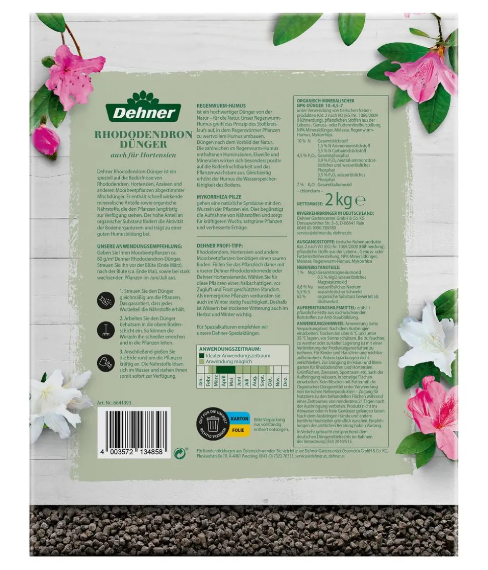 Dehner Rhododendron-Dünger, 2 kg