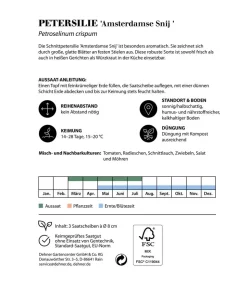 Dehner Saatscheiben Petersilie 'Amsterdamse Snij', 3 Stück à Ø 8 cm