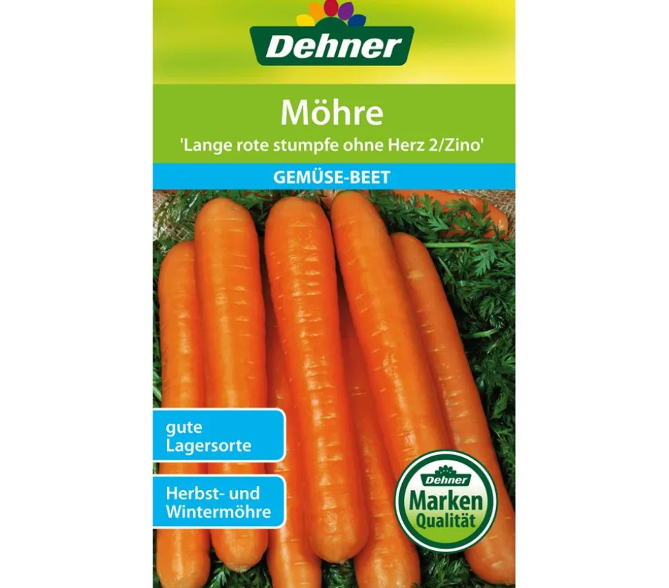 Dehner Samen Möhre 'Lange rote stumpfe ohne Herz 2/Zino'