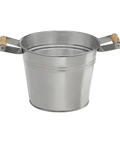 Dehner Zinktopf, silber