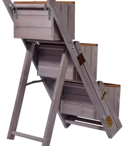 dobar Holz-Pflanztreppe klappbar, ca. B41/H85/T55 cm