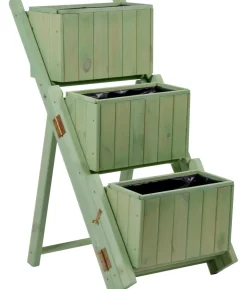 dobar Holz-Pflanztreppe klappbar, ca. B41/H85/T55 cm