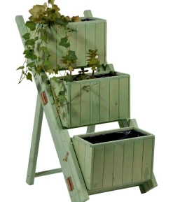 dobar Holz-Pflanztreppe klappbar, ca. B41/H85/T55 cm