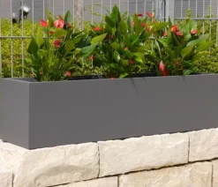 Eastwest Fiberglas-Blumenkasten Supremo, rechteckig