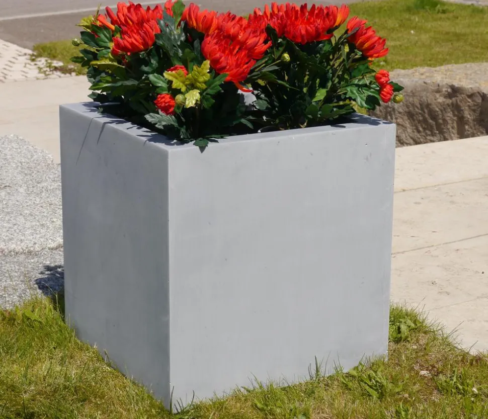 Eastwest Fiberglas-Pflanzkübel Supremo, quadratisch