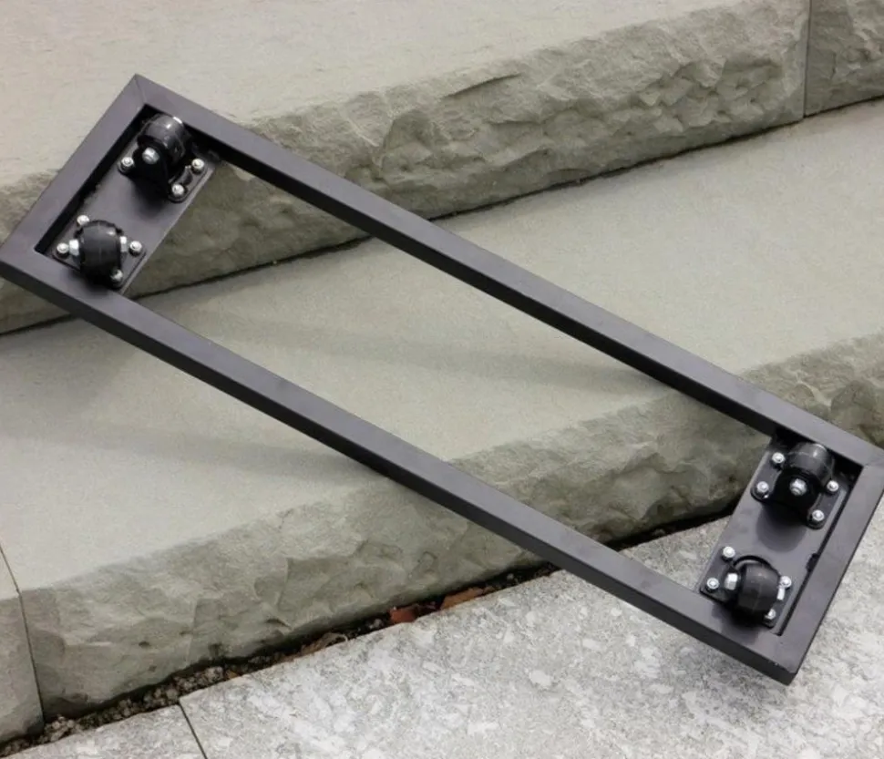 Eastwest Fiberglas-Pflanzkübel mit Pflanzenroller, rechteckig