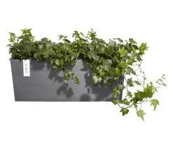 Ecopots Kunststoff-Kasten Bruges hängend, rechteckig, grau, ca. B55/H21/T20 cm