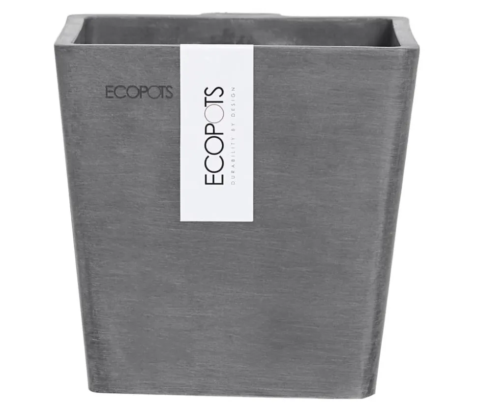 Ecopots Kunststoff-Kasten Manhattan Wall mit Wassersystem, rechteckig