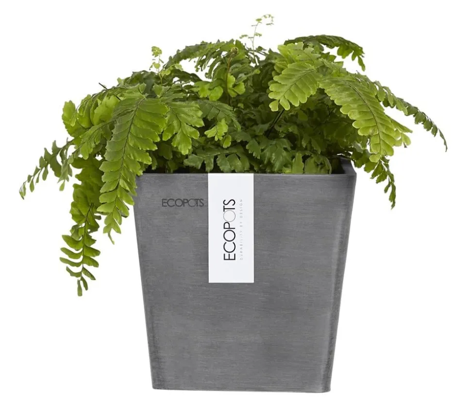 Ecopots Kunststoff-Kasten Manhattan Wall mit Wassersystem, rechteckig