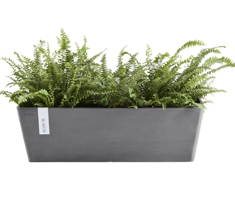Ecopots Kunststoff-Kasten Bruges mit Wassersystem, rechteckig