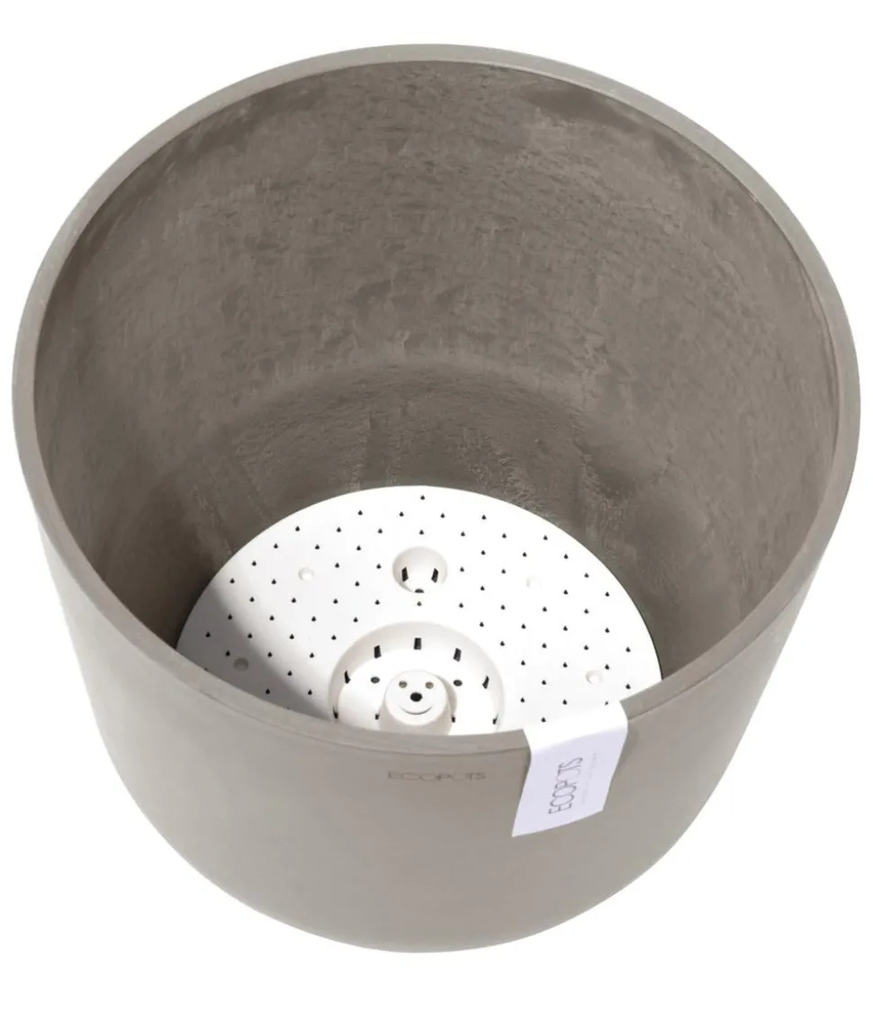 Ecopots Kunststoff-Topf Oslo mit Wassersystem, rund