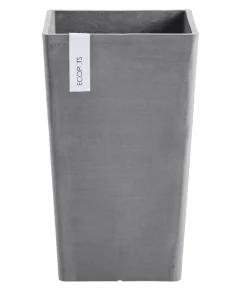 Ecopots Kunststoff-Topf Rotterdam Hoch, quadratisch