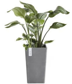 Ecopots Kunststoff-Topf Rotterdam Hoch, quadratisch
