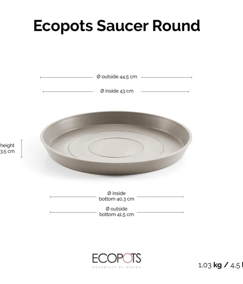 Ecopots Kunststoff-Untersetzer, rund