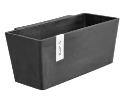 Ecopots Kunststoff-Kasten Manhattan Wall mit Wassersystem, rechteckig